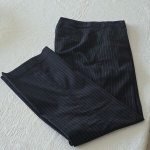 Old Navy Black Pinstripe Stretch Pants